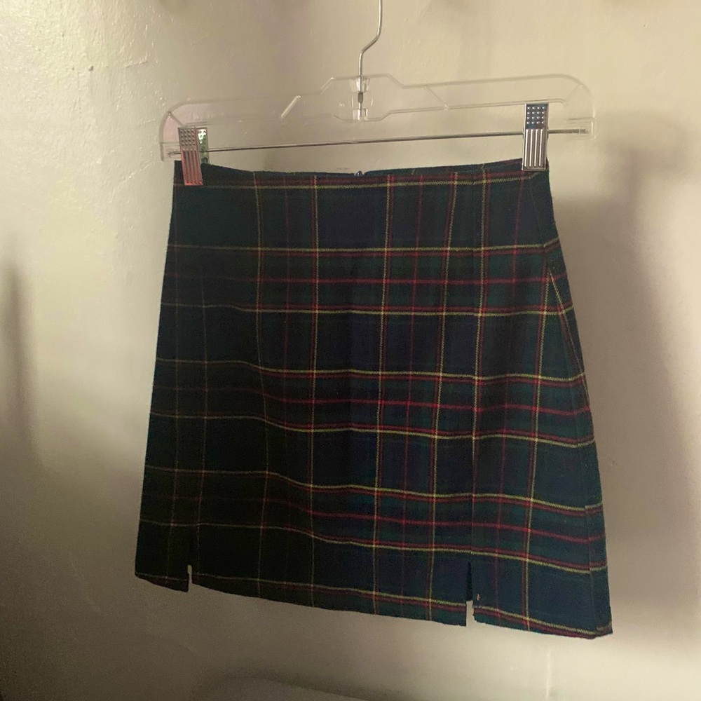 brandy melville plaid mini skirt (altered)